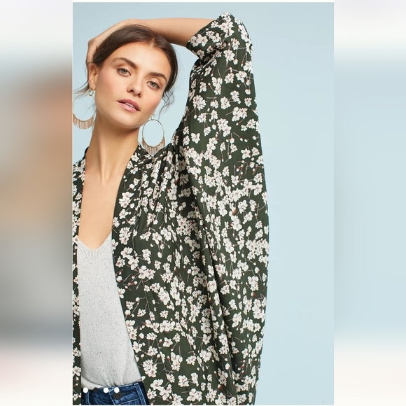 Anthropologie Roffe NWTs Mitsie Cocoon Kimono - Picture 2 of 5